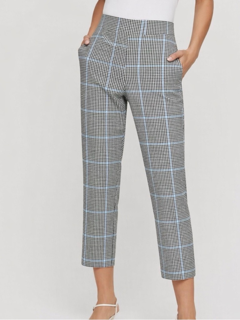 Aritzia BABATON Conan Plaid Trouser Pants Size 4 - Picture 2 of 9